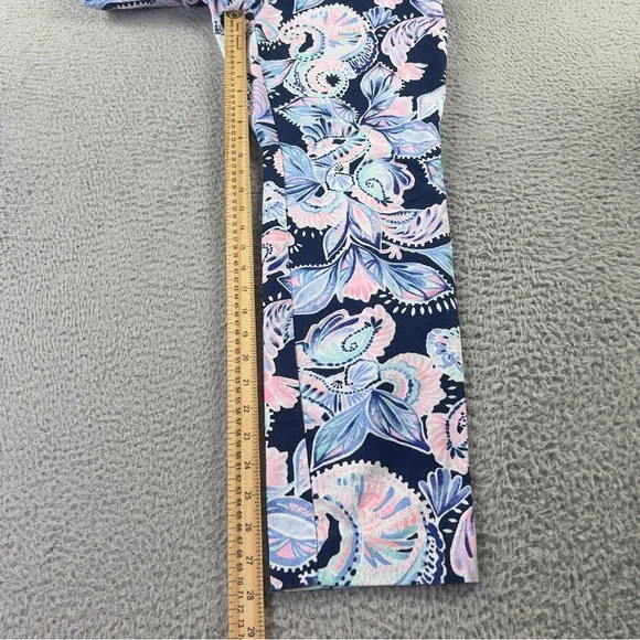 Lilly Pulitzer Kelly Pants Womens 10 Multicolor High Rise Skinny Ankle Preppy - Picture 5 of 10